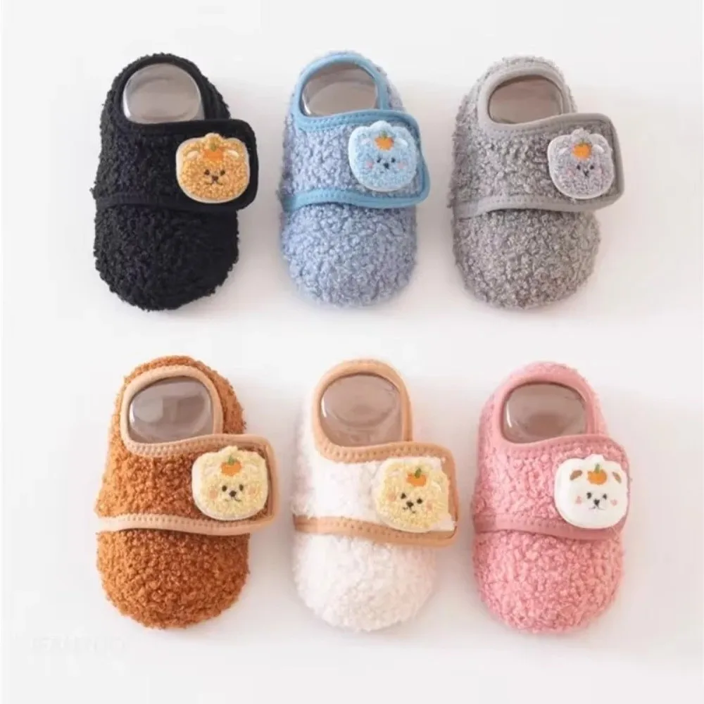 

New Winter Warm Toddler Socks Thicken Socking Children Cotton Slippers Baby Floor Socks Anti-slip Soft Sole Socks Indoor