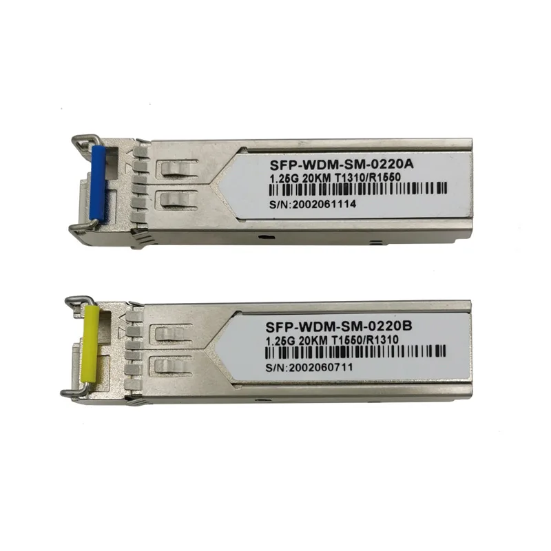 5 Pair 1.25G SFP module Single-mode Gigabit Bidi SFP Optical Module DDM Multi-mode SFP Transceiver