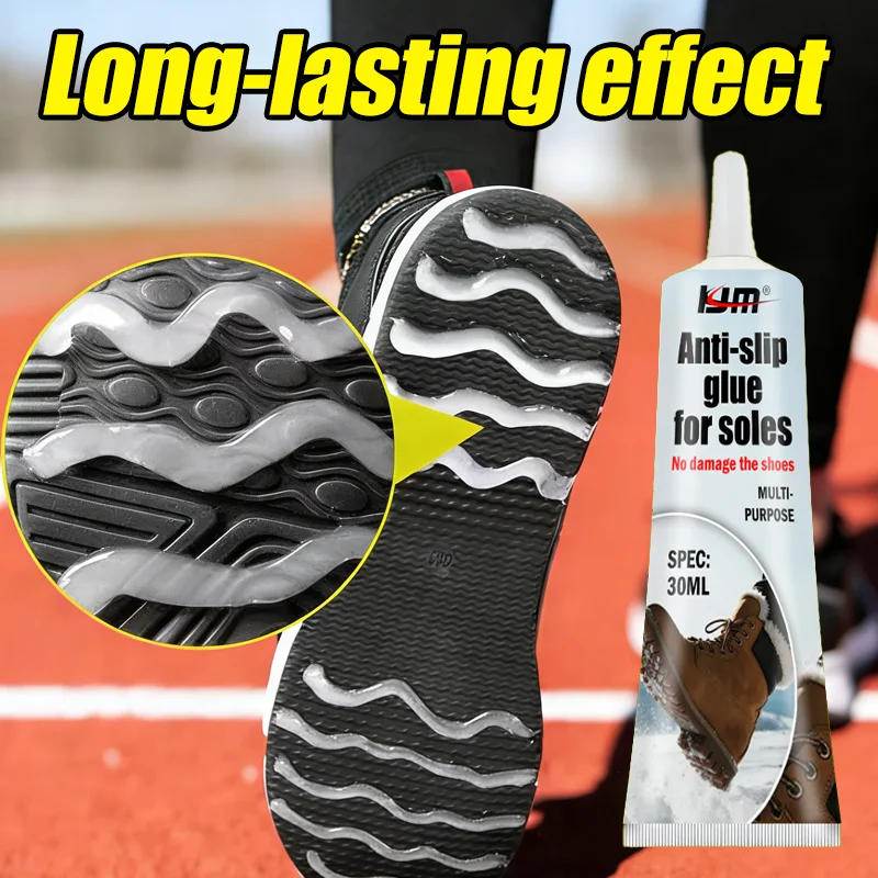 Non-Slip Shoe Sole Glue, 30ml, High-Strength Adhesive for Winter, Efficient and Long-Lasting, Fast-Drying, Anti-Slip Solution