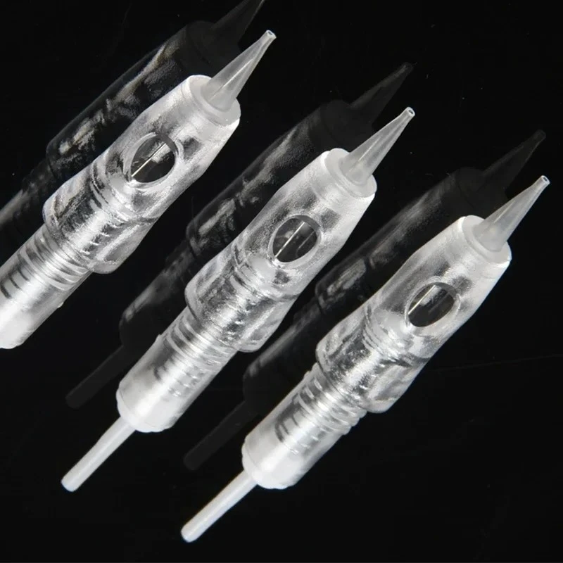 Permanent Makeup Screw Tattoo Needles 1R/2R/3R/5R/5F/7F Sterilized Tattoo Cartridge Needles Microblading Machine Needle 10pcs