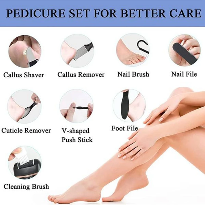 AAAN-Automatic Pedicure Grinding Machine Foot Callus Removal Tool Waterproof Lighting Digital Display Enhanced Power