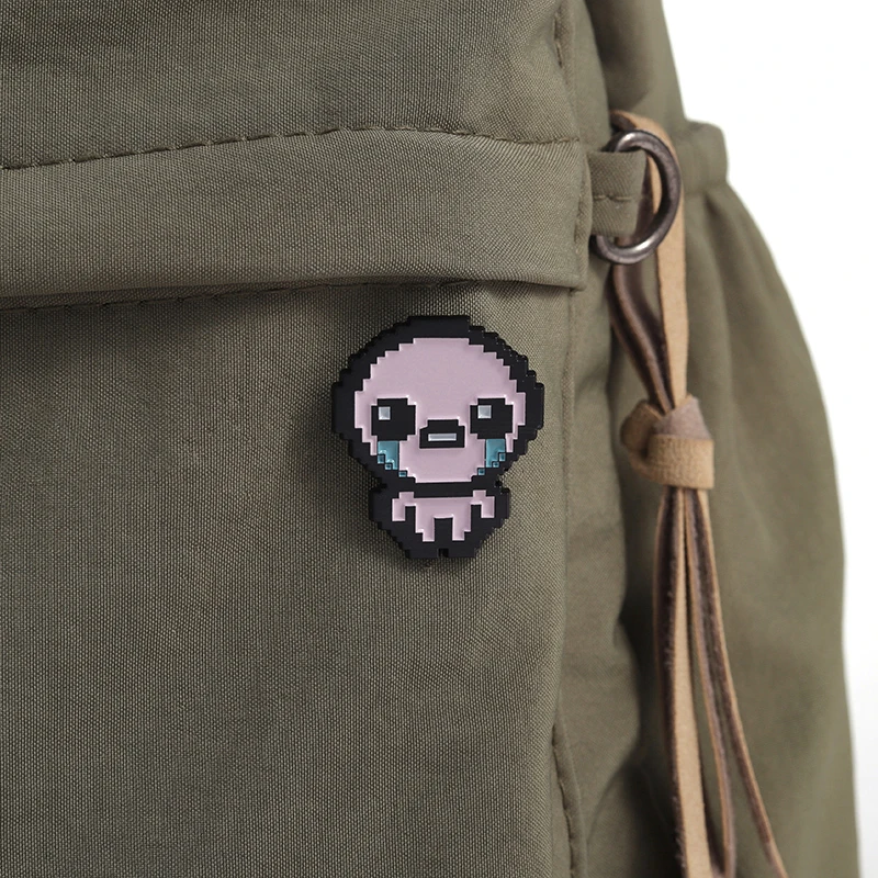 Alfileres esmaltados The Binding of Isaac, broches de roles de juego de píxeles de Anime, insignias de solapa, joyería divertida de dibujos animados, regalo para niños y amigos