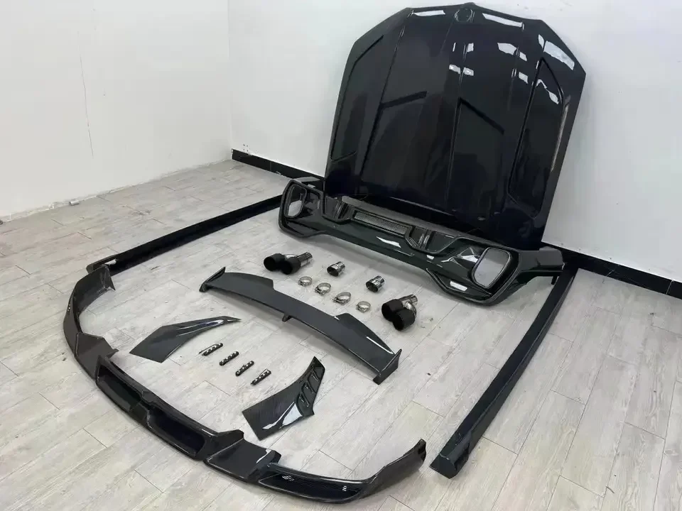 For  X6 G06 2019+ Front Lip Side Skirt Extension Rear Diffuser Hood Lens Case Auto Part Full Carbon Fiber  Ld Style Bodykit