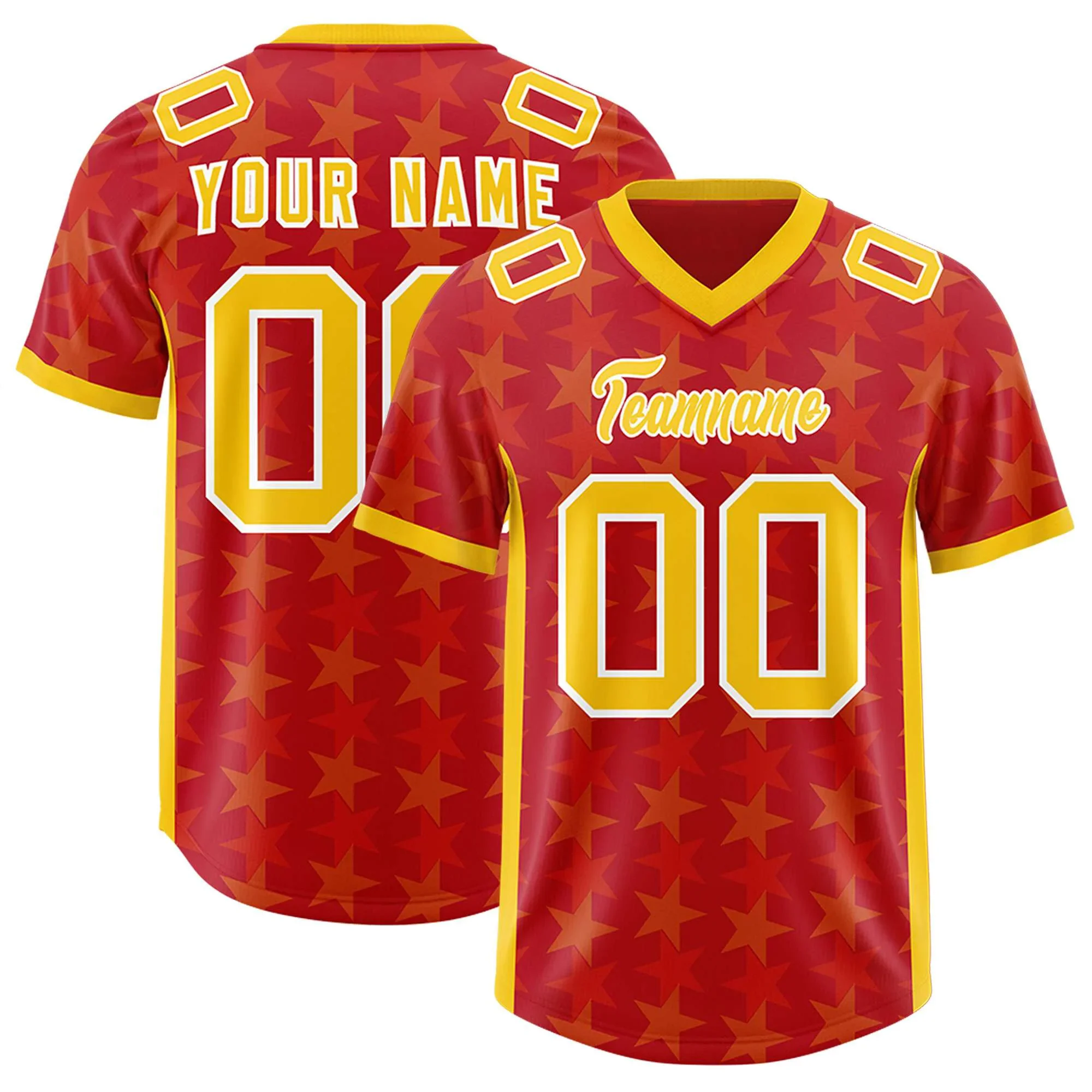 

Custom all star graffiti pattern authentic football jersey Personlized Team name and you name, number V-Neck T-Shirts