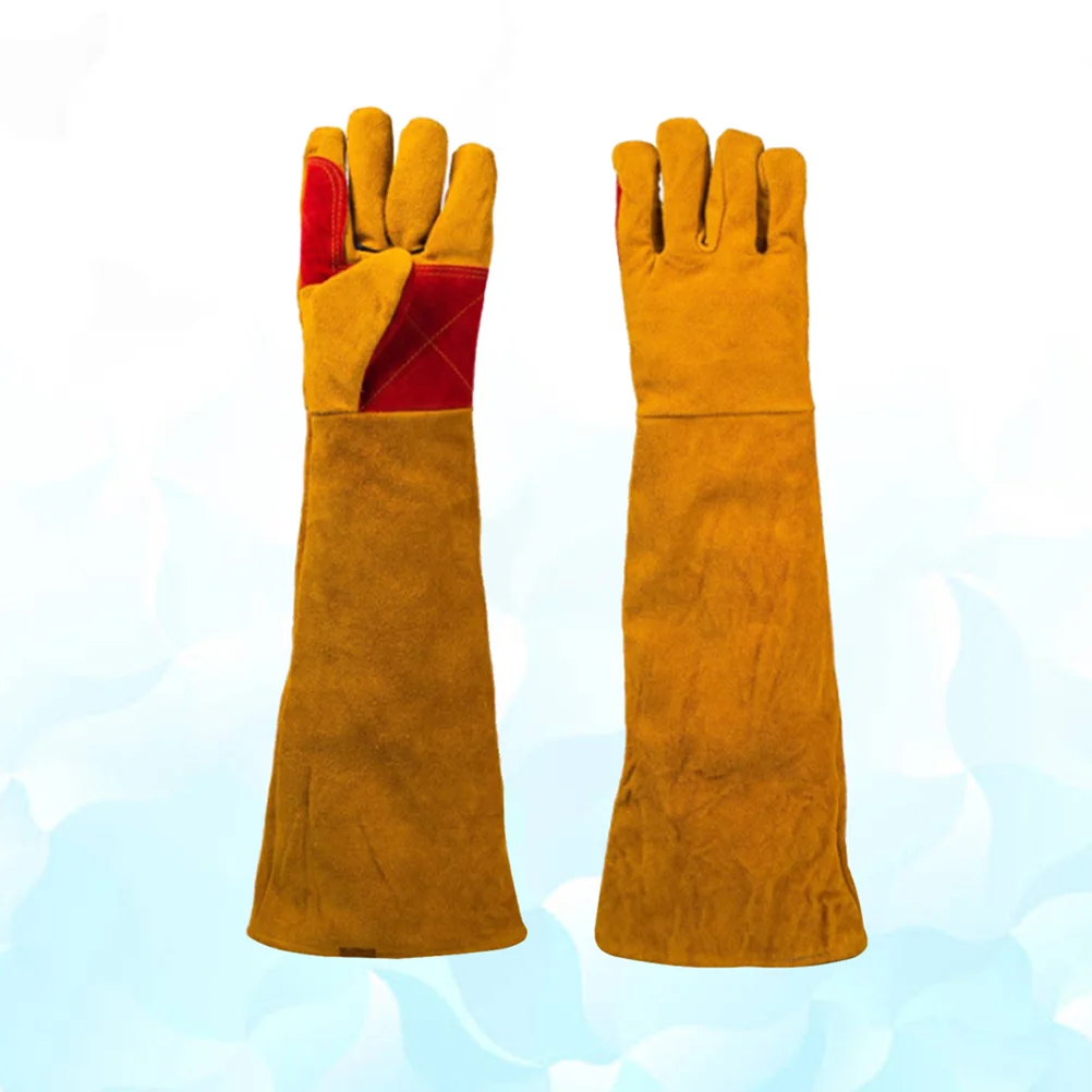1 Pair Long Gloves Premium Wear Resistant Gloves for Welding Cutting Carring Gardening welding gloves