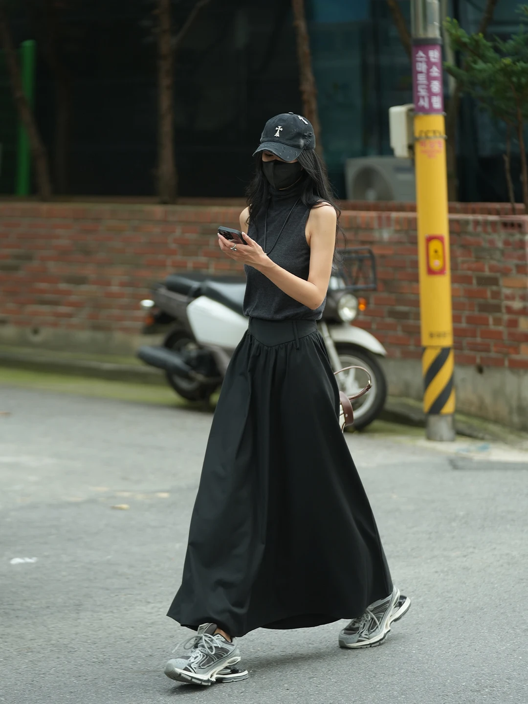 Elegant A-Line Midi Skirt for Women Commute Style Long Skirt Pure Color Polyester 80% Viscose 20% Autumn New Arrival