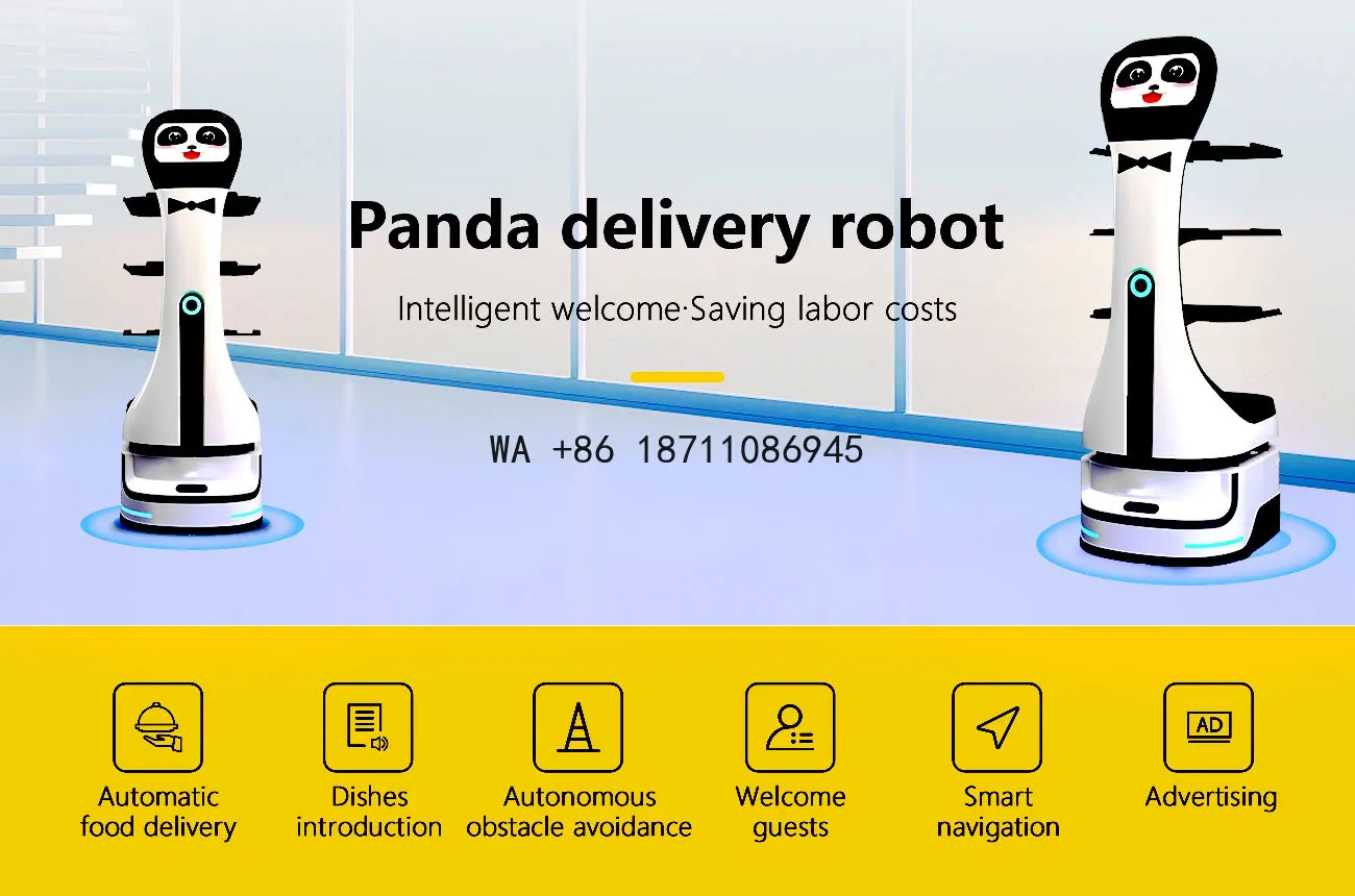 Intelligent Service Robot with  Navigation 30KG Payload for Restaurant Catering Logistics
