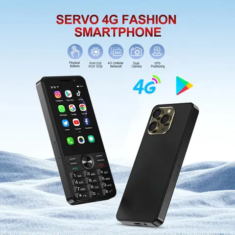 SERVO F24 PRO 4G Android Smart Phone 3.5" HD Screen MTK6737 2GB+16GB WIFI GPS Dual Camera Play Store Mobile Phone 2500mAh TYPE-C