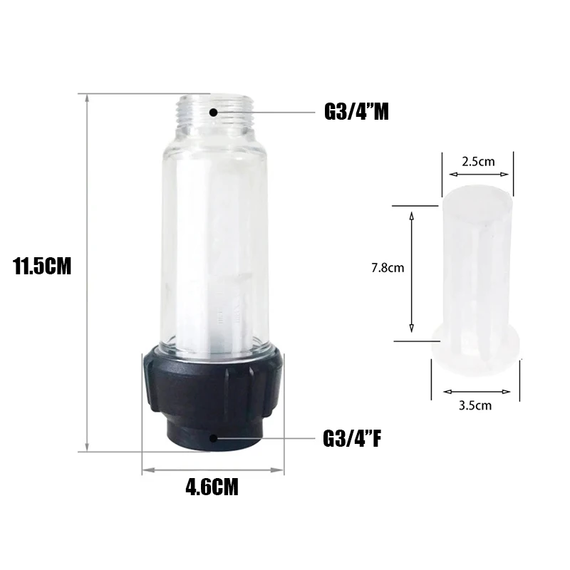 10 Stück Karcher K2-K7 G 3/4 Zoll Universal-Wasserfilter – Ersatzfilter-Set für Hochdruckreiniger – Detail 1
