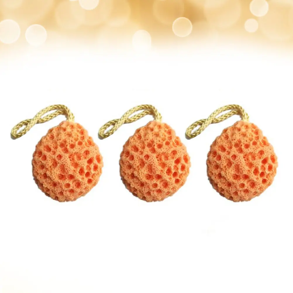 

3Pcs Bath Sponge Honeycomb Shaped Natural Sea Sponge for Gentle Exfoliation Baby Bathing Massage Highly Absorbent Non Synthetic