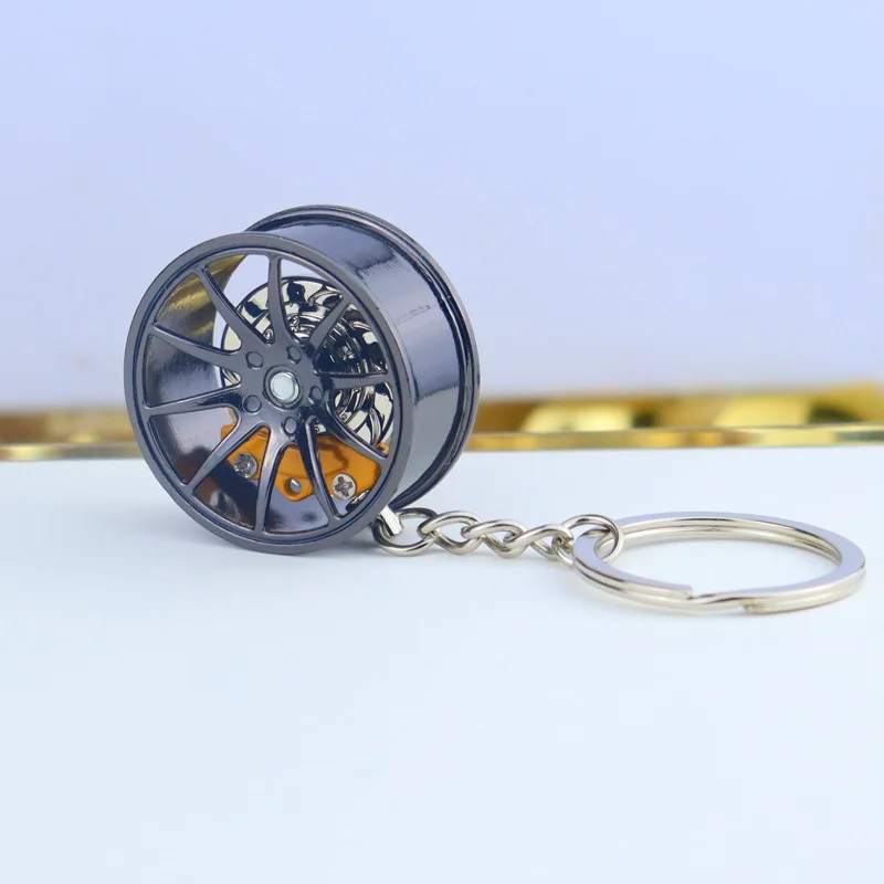 F1 Wheel Hub Keychain Pendant Car Keys Holder Keyring 3D Alloy Model Tyre Car Key Chain Charm Racing Lovers Collectibles