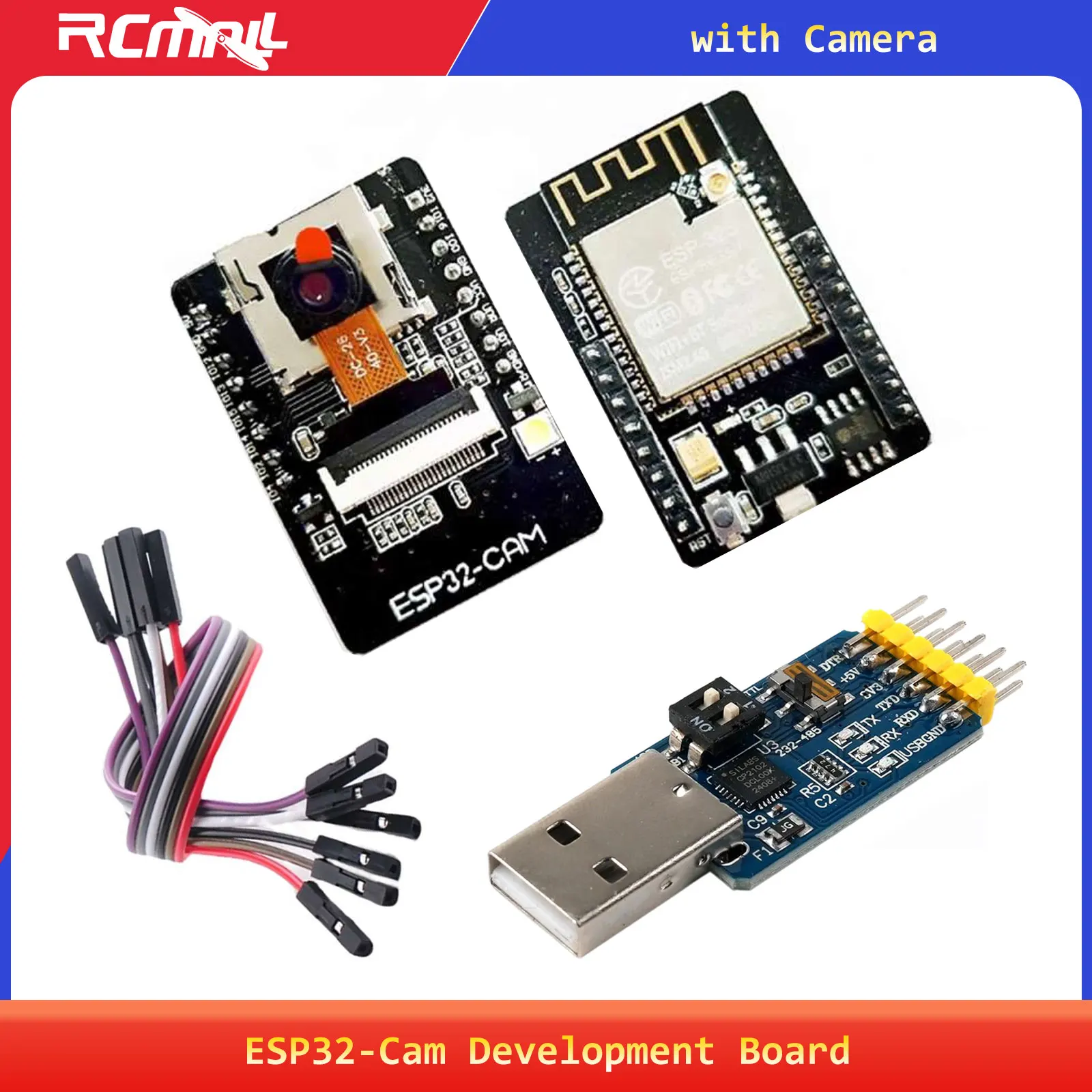 ESP32-CAM ESP32 Camera Development Board WiFi Module Serial to WiFi 5V Bluetooth with Camera for Arduino