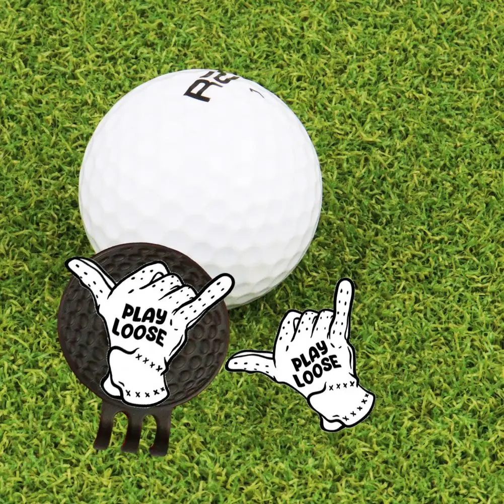 Golf Ball Marker Hat Clip Creative Shape Rustproof Corrosion Resistant Compact Size Magnetic Golf Ball Marker Accessories