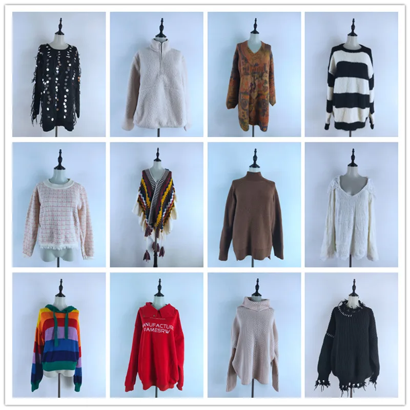 

Warm Casual Commute Vintage Sweater Unique Design Not Repeating Faionable Versatile Polyester Fiber Long Sve Striped Kni...