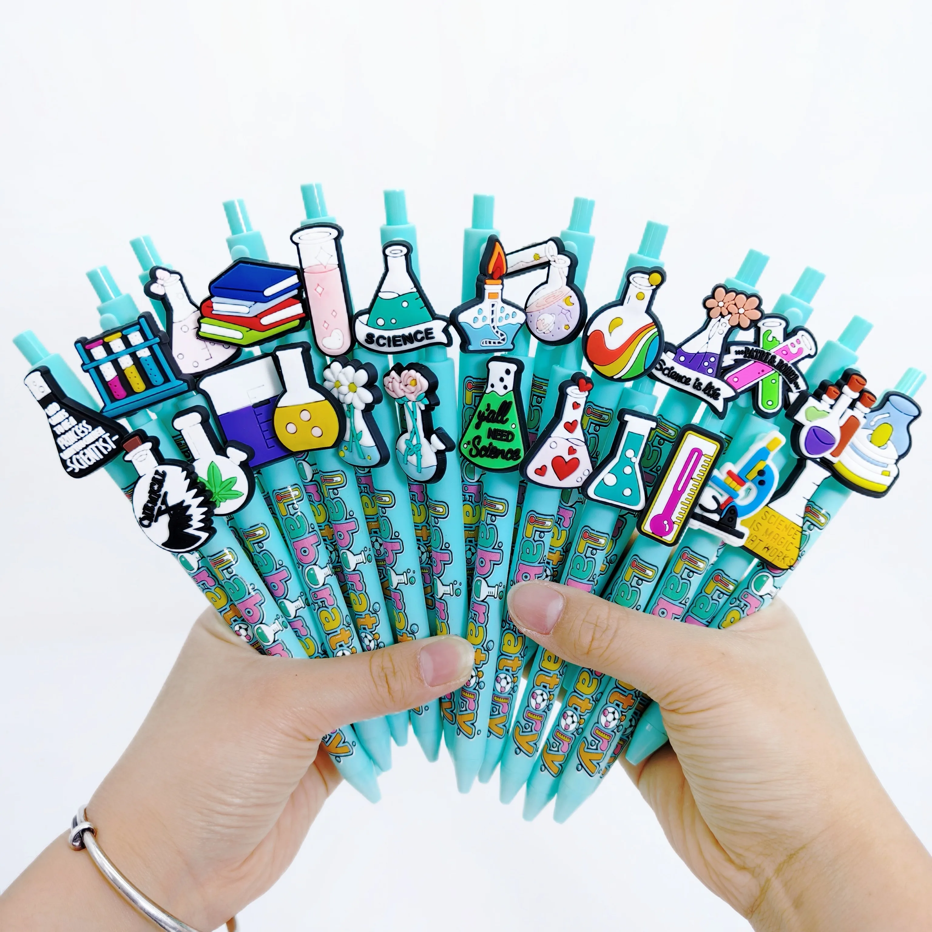 

10 шт./15 шт., химическая лабораторная шариковая ручка, бутылка для научных экспериментов, шариковая ручка, ежедневные офисные письменные принадлежности, канцелярские принадлежности