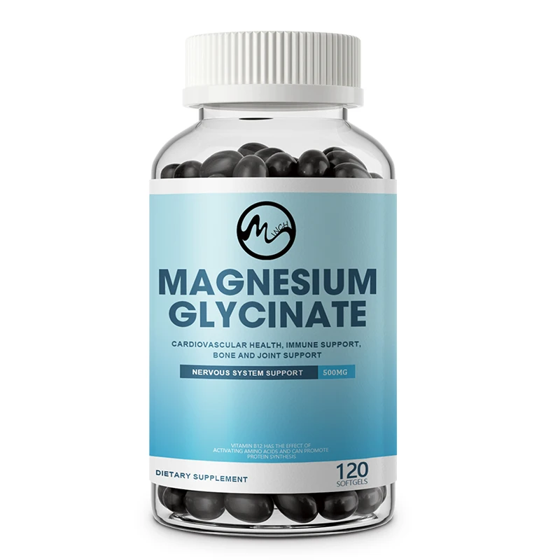 

Magnesium Glycinate Capsules 500Mg Support Bone Immunity Immune System Support Heart Health Mineral Supplement Help Sleep