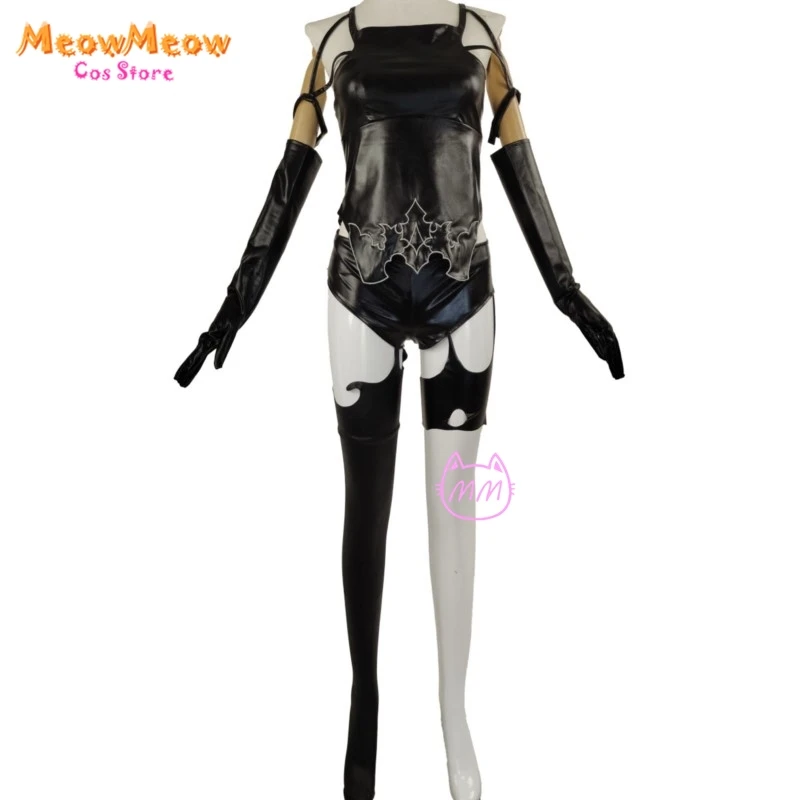 Nier AutomMiSARL ha 2B Cosplay Costume pour femme, tenue sexy imbibée, jeux pour filles, fête d'Halloween, paupières noir imbibé