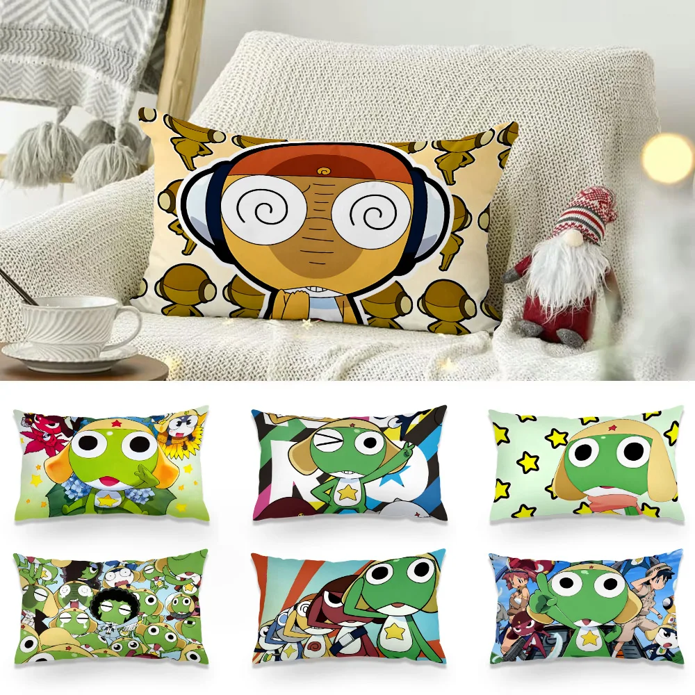 Hot G-GunsouS Double-sided Printing Rectangle Pillow Case Bedside Pillowcase Sofa Cushion K-Keroroes Cover Room Home Decoration