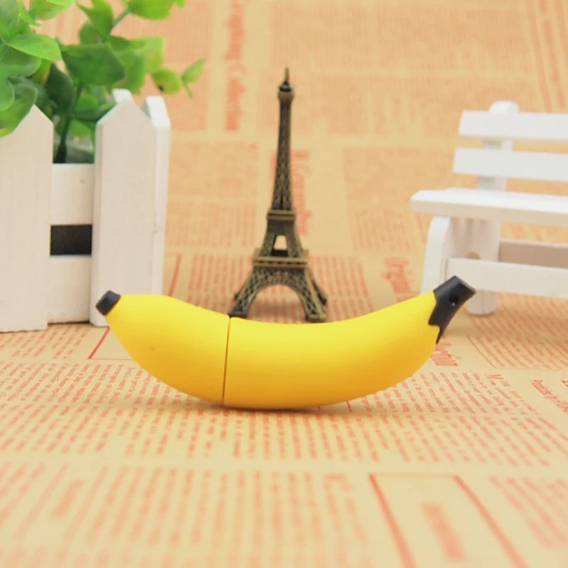 Usb Flash Drive Cartoon Banana Flash Memory Card Pen Drive 32GB Usb Stick 64G Pendrive 128GB 16G 8G Flash Drive Creative Gift