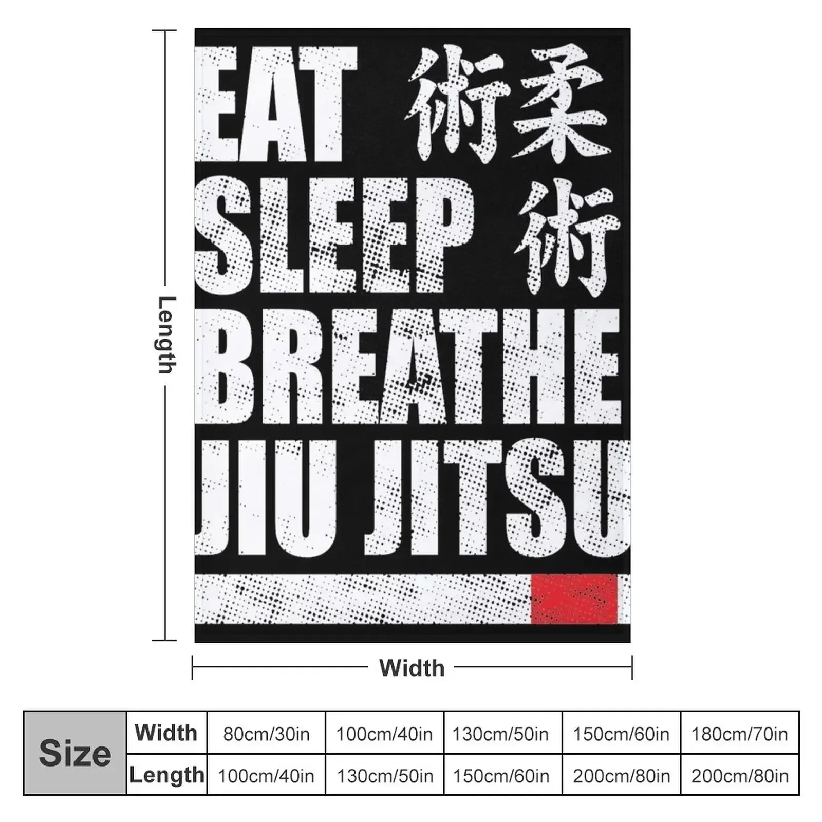 Eat Sleep Breathe Jiu Jitsu Throw Blanket christmas gifts Polar Nap Blankets