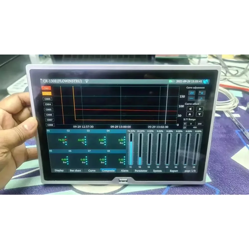OEM industrial wireless data logger remote logger multifunction paperless recorder RJ45 wholesale