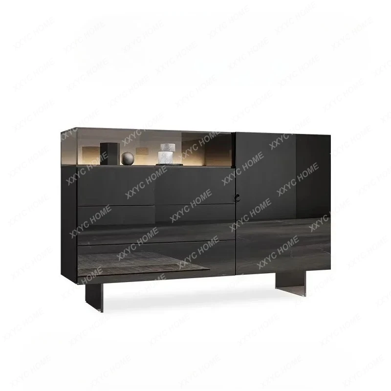 

light luxury acrylic dining side cabinet modern simple restaurant tea cabinet