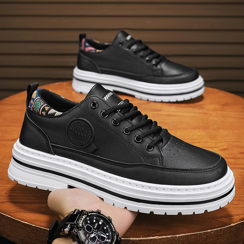 

Luxury Men's Casual Sneaker Fashion Platform Walking Shoes for Men Outdoor Non-Slip Working Shoes Brand Designer Tenis Men Shoes