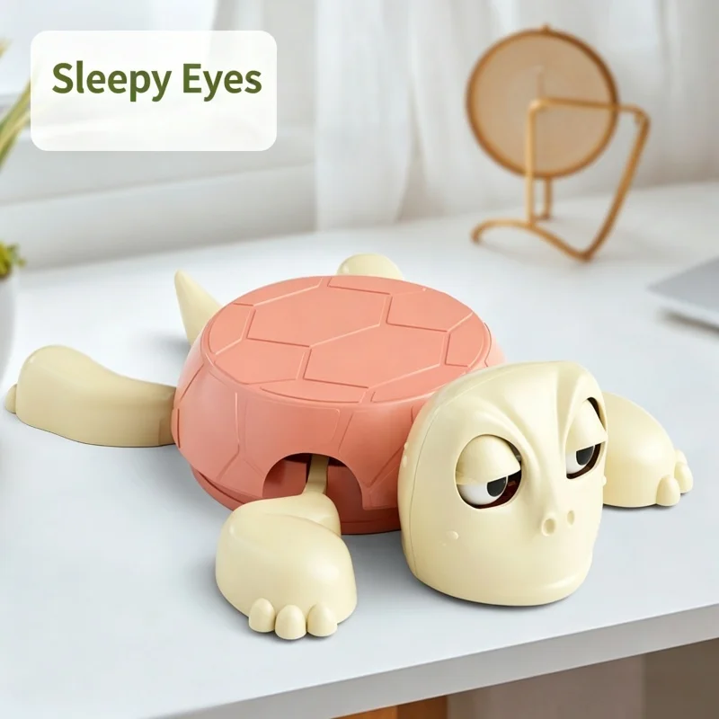 

Funny Turtle Cup Coaster Interactive Prank Toy Anti-Stress Desktop Gift for Friends