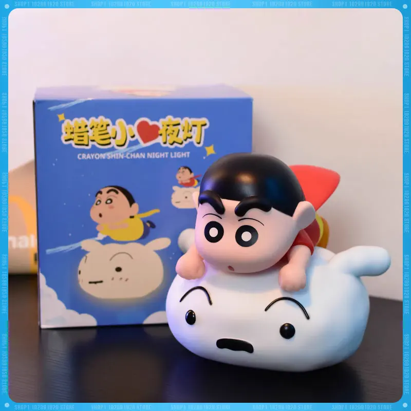 

В наличии Crayon Shin-Chan аниме Ночная сорочка нохара Широ Q версия Gk кавайные игрушки модель Фигурка ночник украшения подарок для детей