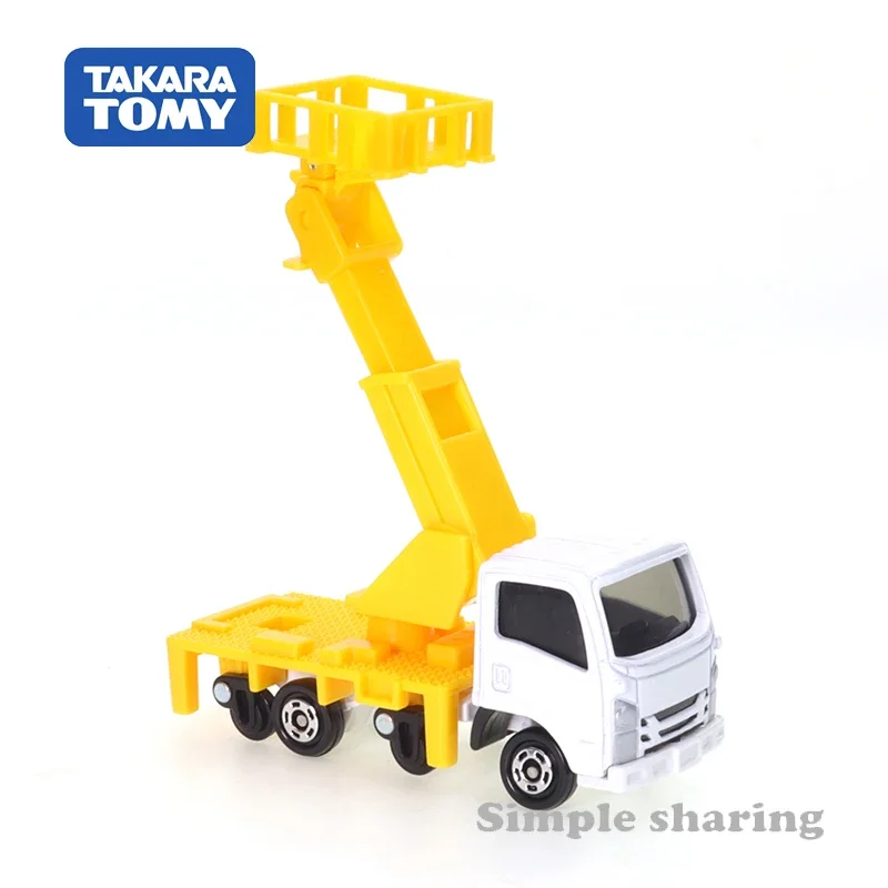 Takara Tomy Tomica No.17 Isuzu Elf Road-rail Vehicle (Box) Cars Alloy Vehicle Diecast Metal Model Kids Xmas Gift Toys for Boys