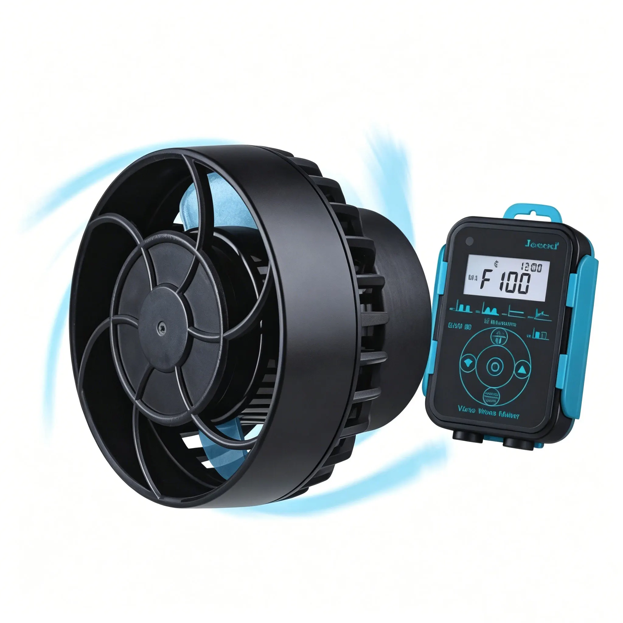 Jebao ELW Series Bluetooth Smart Wave Maker Pump Ultra Quiet Sine Wavemaker with Magnetic Base for Marine Coral Reef Fish Tank