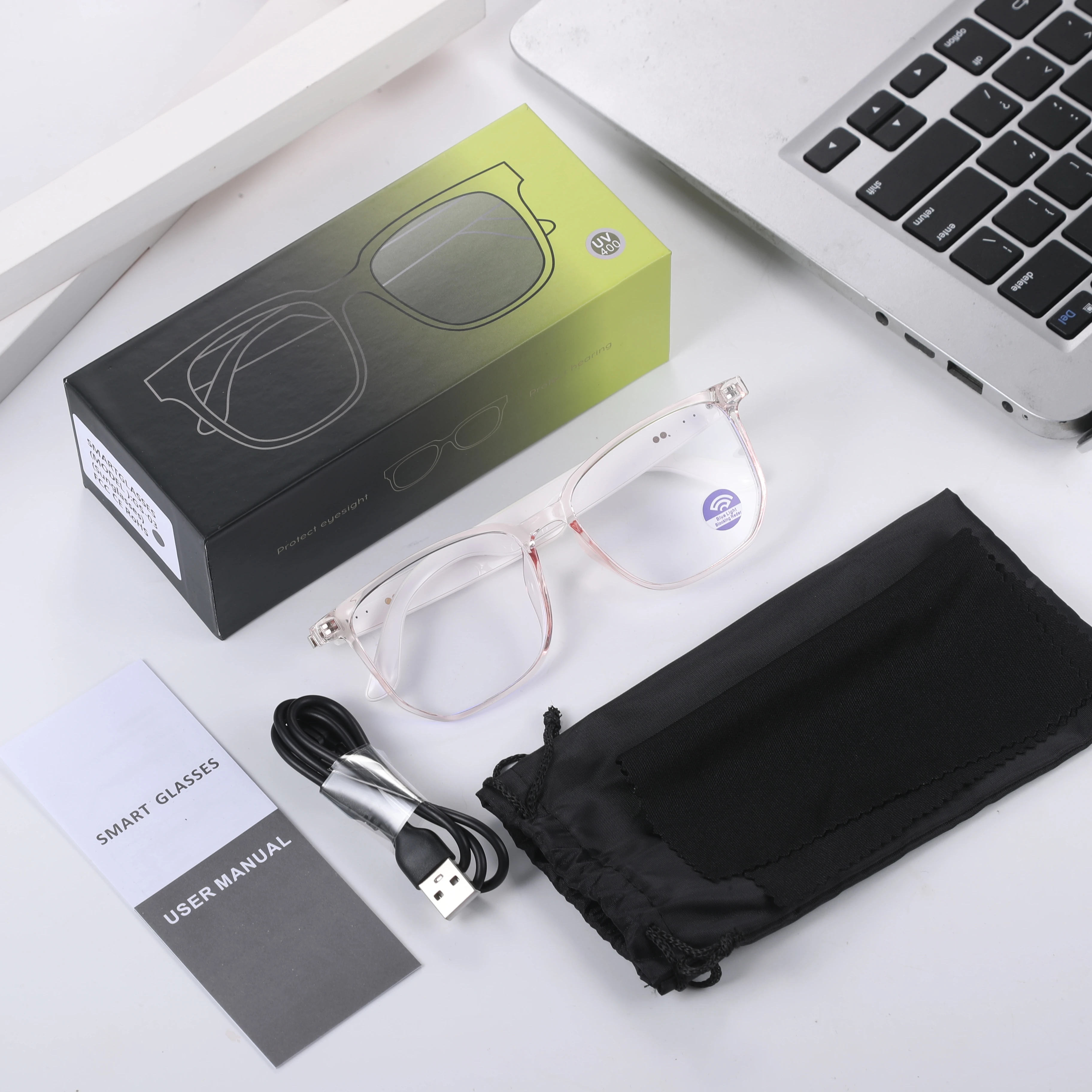 

GS03 Remote Control Photography Smart Glasses BT Call Stereo Sound Music Polarized Lens Sport Sunglasses