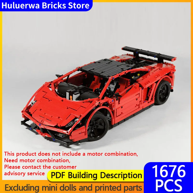 

Speed Racing Car Model MOC Building Bricks Gallardo Super Trofeo Stradale Modular Technology Children Gifts Assemble Toys Suit
