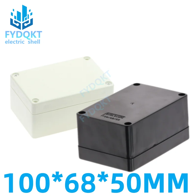 1PCS 100x68x50mm Gray Black DIY Enclosure Instrument Case Electrical Supplies Plastic Waterproof Electronic Project Box ABS