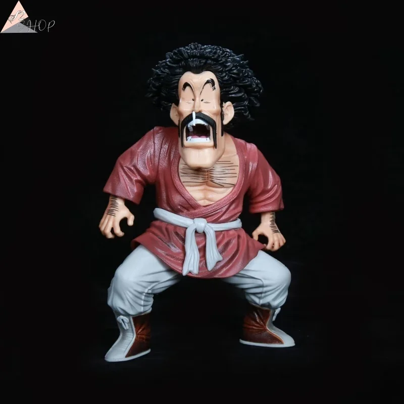 

Dragon Ball Mr. Satan Figure with Dual Portrait Head Super Saiyan Funny Fighter Collectible Model Gift Box Set