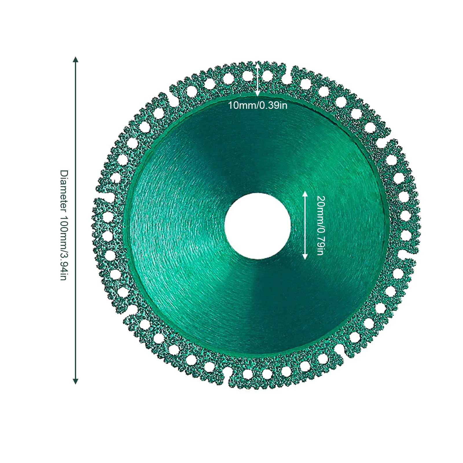 Lame de scie multifonctionnelle composite, lame de scie ultra-mince, carreaux de céramique, disque de coupe en verre pour outils de meuleuse d'angle, 100mm