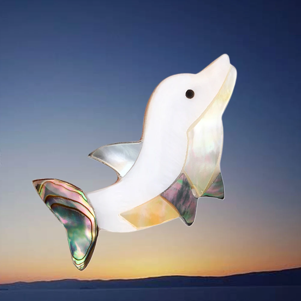 

Shell Dolphin Corsage Suit Accessory Brooch Wedding Pin Animal Badges Decor Breastpin Shaped