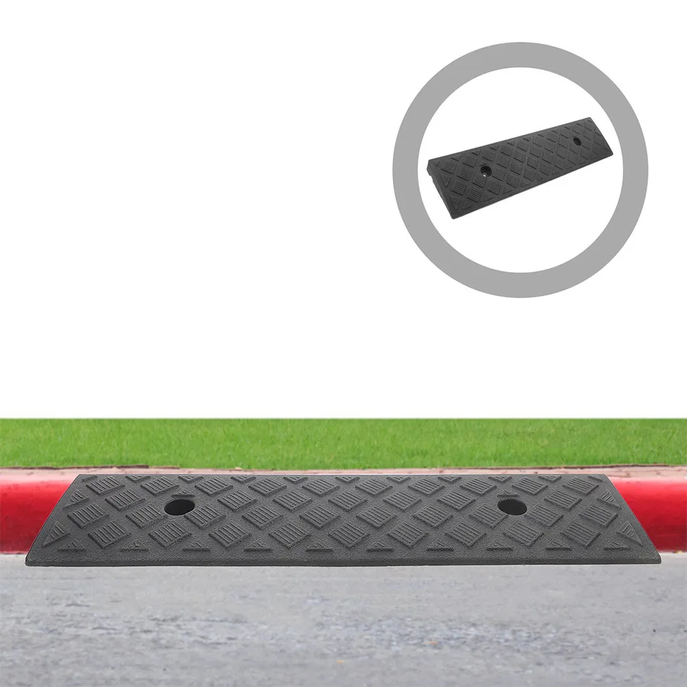 

Heavy Duty Plastic Curb Ramp Portable Car Step Mat for Driveway Loading Dock Sidewalk Wheelchair Access Low Profile Car Ramps