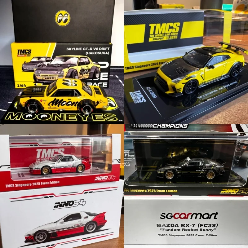 1:64 2025 Singapur TMCS Exposición limitada Aleación Grand Finale Modelo de coche de simulación en miniatura, evento exclusivo
