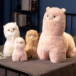Long Hair Alpaca Llama Plush Toys for Children Stuffed Animal Dolls Soft Toys Stuffed Plush Toys Gift for Birthday Room Decor
