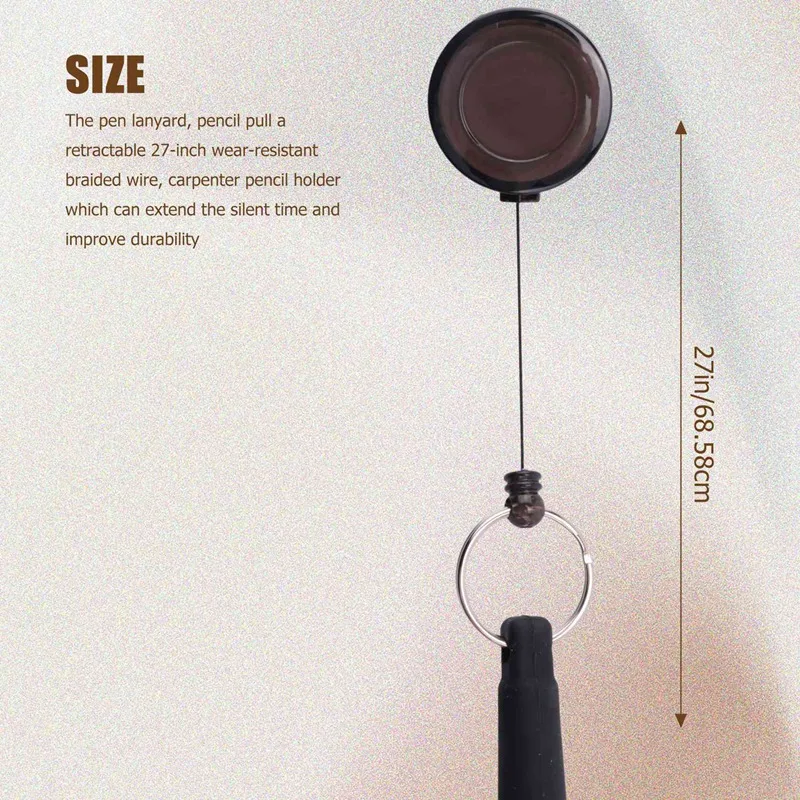 4 szt. Elastyczny silikon wysuwany pojemnik na ołówki, chowany i wyciągany długopis do stolarki, murarz, producent rękodzieła