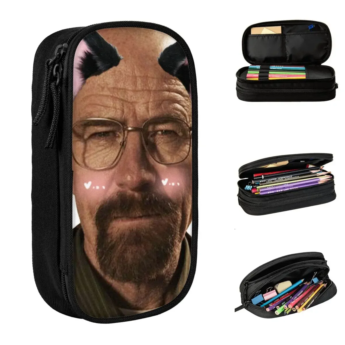 

Walter White Pencil Cases Pencilcases Pen Holder for Student Big Capacity Pencil Bags School Supplies Stationery