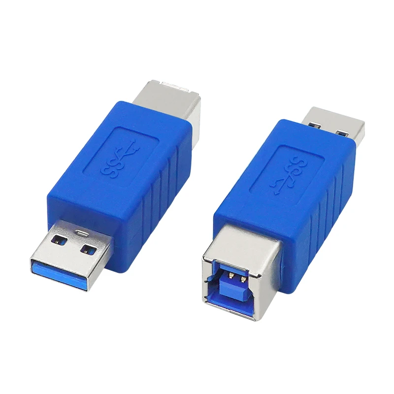 1 unids/lote Superspeed USB 3,0 tipo A macho A 3,0 tipo B hembra M/F Adaptador convertidor