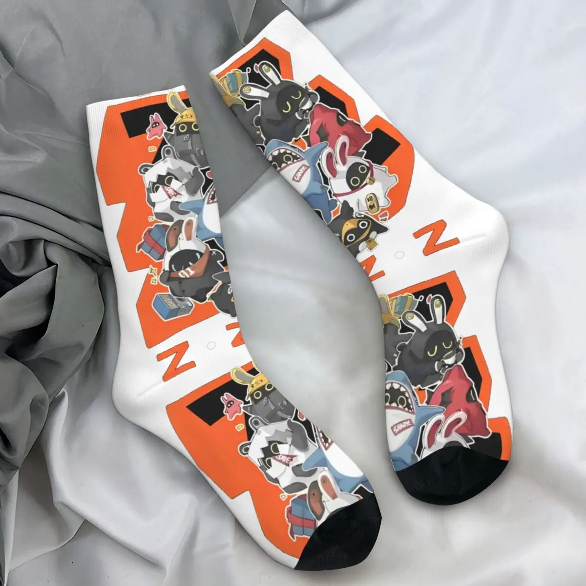 Zenless Zone Zero Bangboo Socks Game Fashion Stockings Autumn Non Slip Adults Men Socks Warm Soft Printed Outdoor Sports Socks