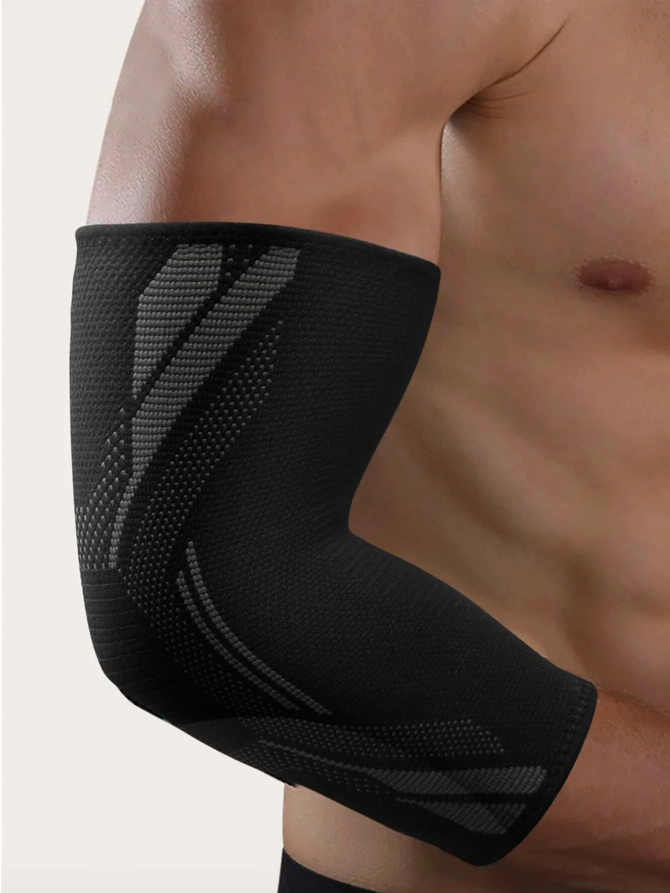 1 Stück Nylon-Ellenbogen-Kompressionshülse, elastische Tennis-Ellenbogenstützen für Sehnenentzündung, Armstützen, Golfer-Ellenbogenstütze – Detail 7