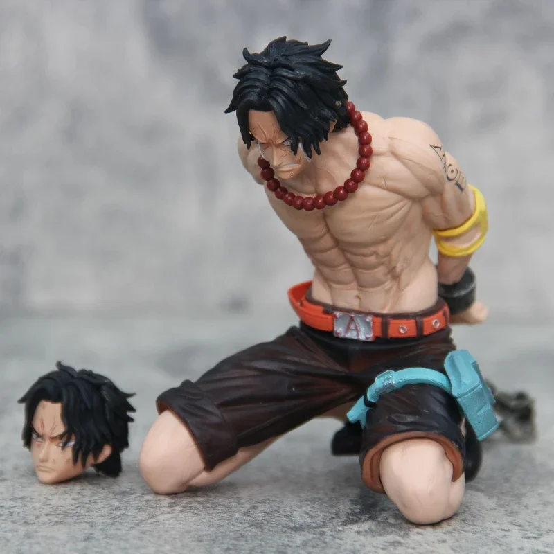 12cm Anime Ace ONE PIECE Figurki Portgas D Ace Figurki akcji One Piece Execution Platforma PVC Model kolekcjonerski Zabawki Prezenty