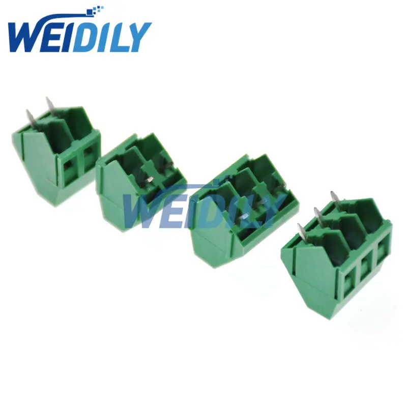 10PCS Terminals KF103-5.08-3P/2P KF103-2P/3P 300V 10A Screw 3Pin 5.08mm Straight Pin PCB Screw Terminal Block Connector 22-12AWG