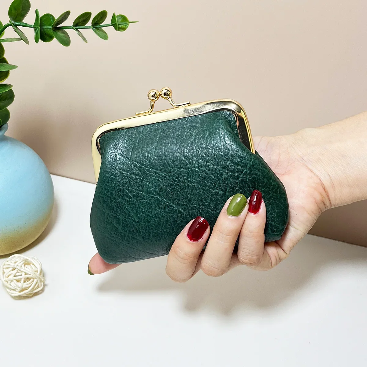 New PU Leather Coin Purse Small Coin Card Pouch Mini Wallet Purse Handbag Bag Women Girls Coin Purses