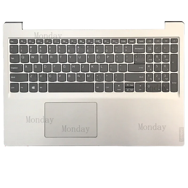 

Корпус (C-shell) с клавиатурой серебристого цвета для Lenovo Ideapad L340, 340C, 340C-15, L340-15API, IWL