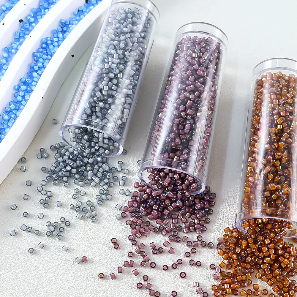 Dyed Core Miyuki Delica Glass Seed Beads, 10g, Jewelry Making Components, Japanese Import, For Various DIY Crafts and Handmade P